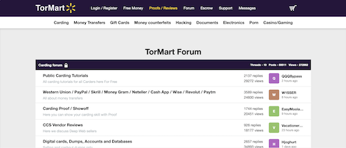 TORMart Forum